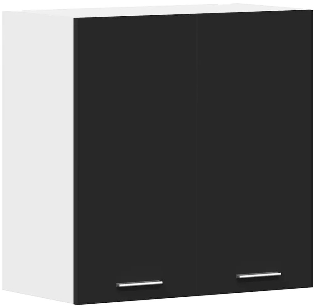 vidaXL Bovenkast Lyon 60x31x60 cm bewerkt hout zwart