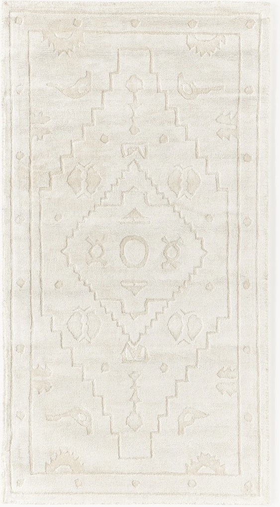 Handgeweven viscose vloerkleed Shaila