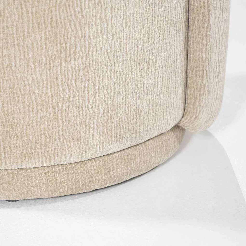 Moderne Scandinavische Poef Taupe