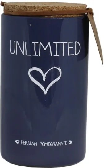 My Flame Lifestyle scented soy candle blue unlimited love