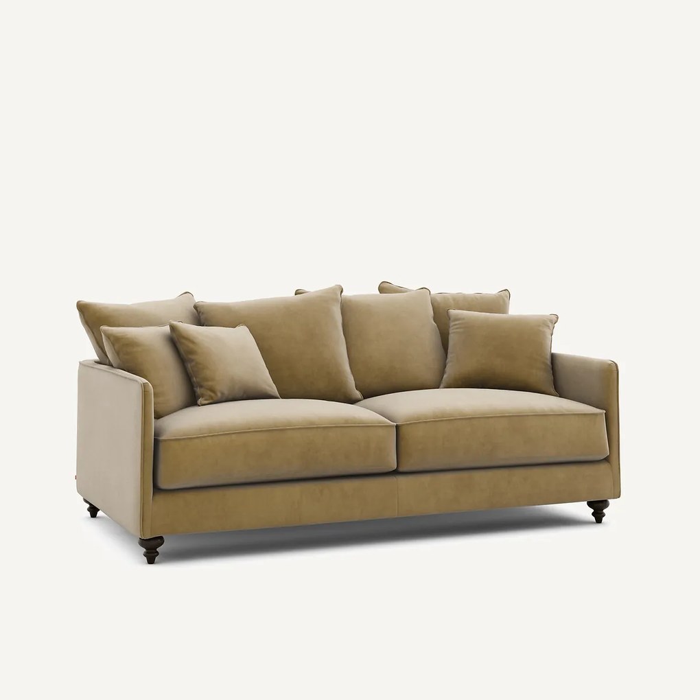 Omvormbare 3-zits fluwelen zetel, Lazare