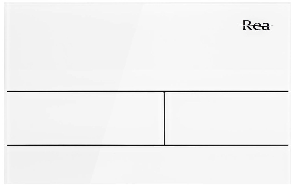 Drukknop voor WC-muurinstallatie K011A-Q Rea T White Glass