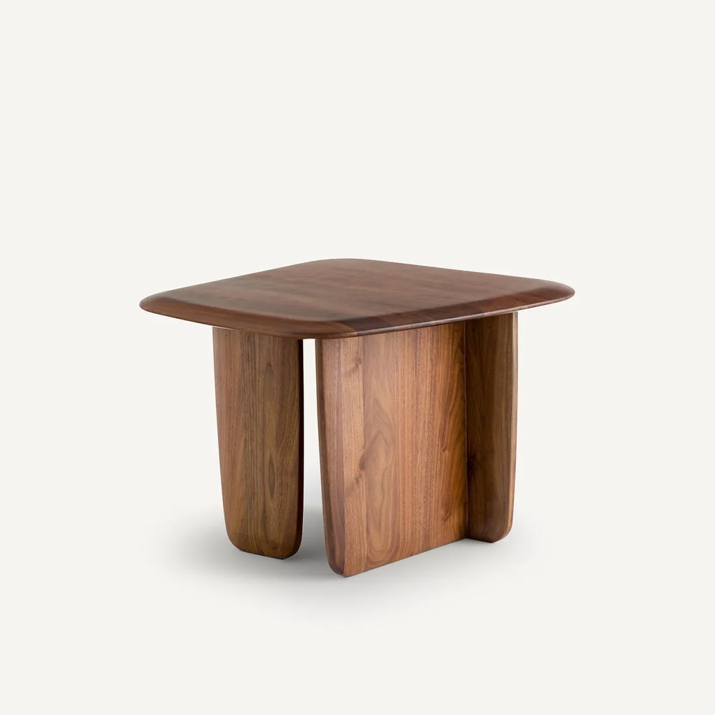 Salontafel in massief notenhout, klein model, Iloss