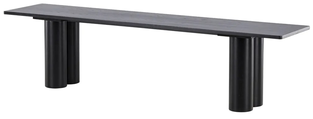 Bank Met Cilindervormige Poten Zwart