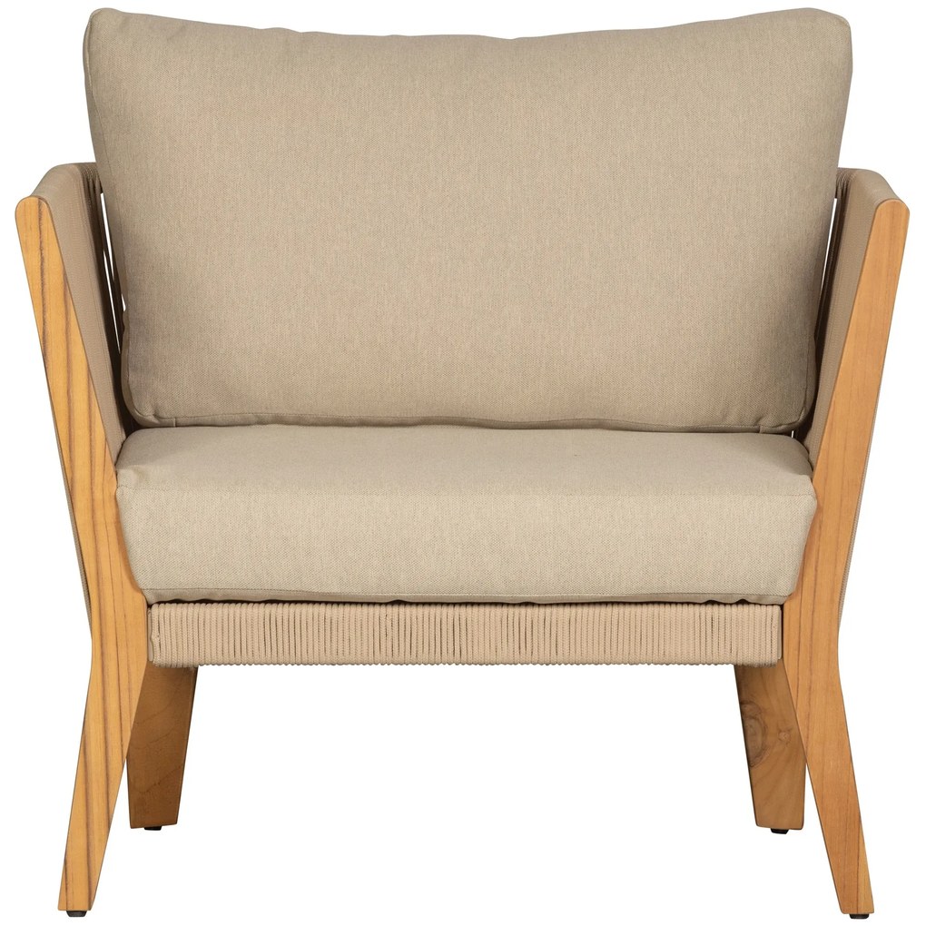 Exotan San Remo - Loungestoel - Teak - Zand - Exotan
