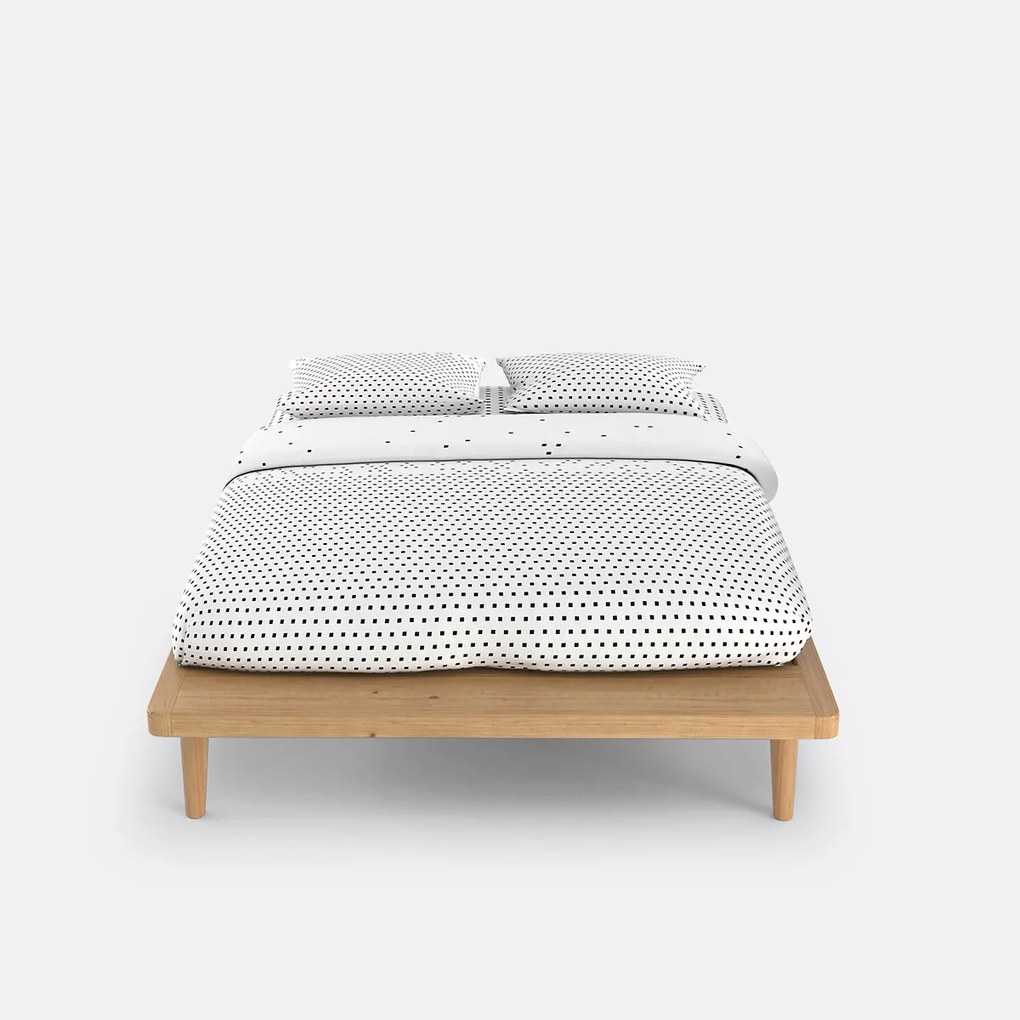 Platform bed in massief dennenhout + beddenbodem, Jimi