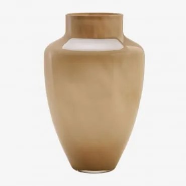 Wexylin Glazen Vaas Beige Amandel - Sklum