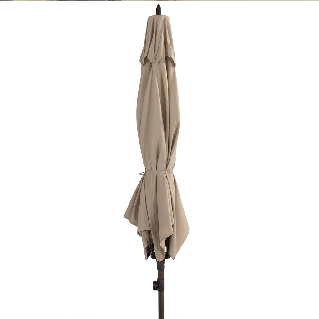 4 Seasons Azzurro stokparasol 200x300 cm beach solefin - Wenge frame