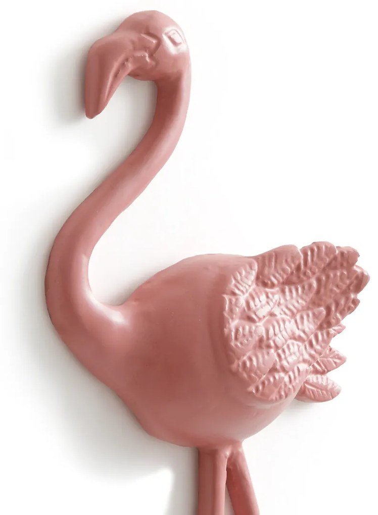 Kapstok, Muurhaak rose flamingo, Malou