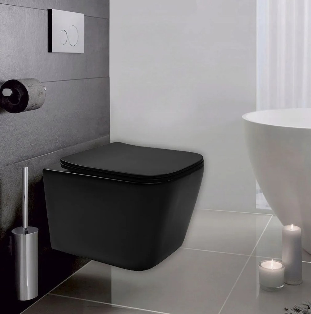 Hangende toilet Rea Julio Black Mat