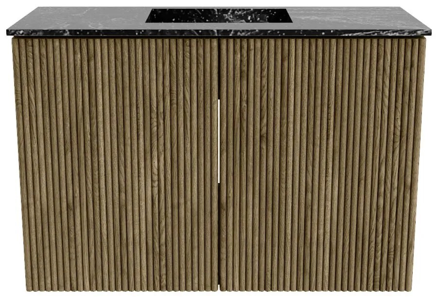 Mondiaz Joya DLux 60cm toiletmeubel dusk met wastafel faye midden zonder kraangat lava