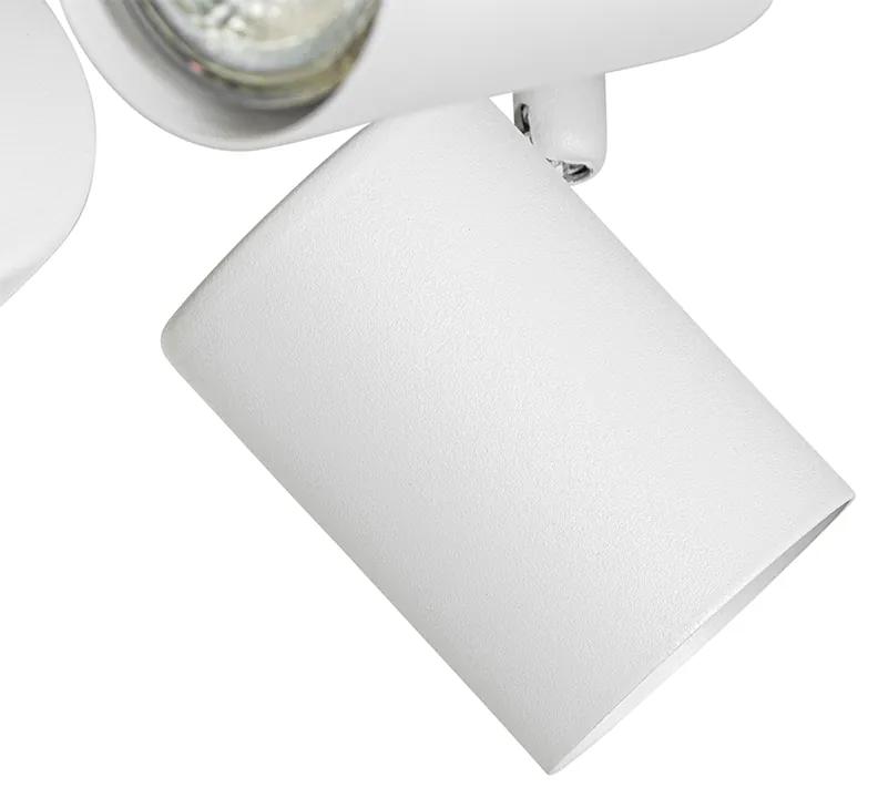 Moderne plafondlamp wit 4-lichts verstelbaar vierkant - Jeana Modern GU10 Binnenverlichting Lamp