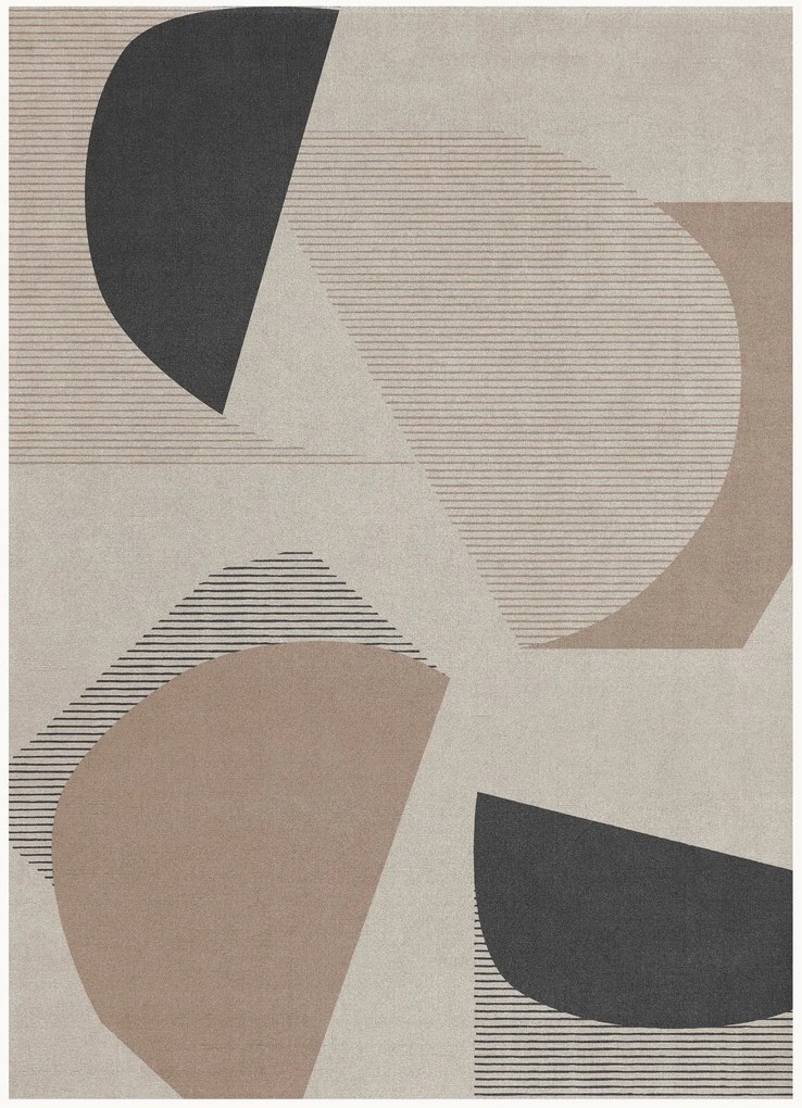 Handgeweven wollen vloerkleed Birch Birch