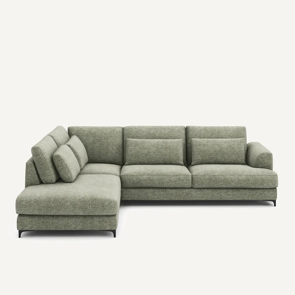 Omvormbare hoekbank links, stevig katoen, Marsile