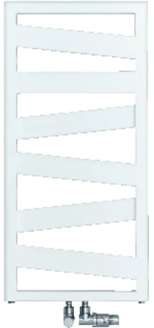 Zehnder Ribbon handdoekradiator 166.1x60cm 743watt Staal Wit glans rb-170-060