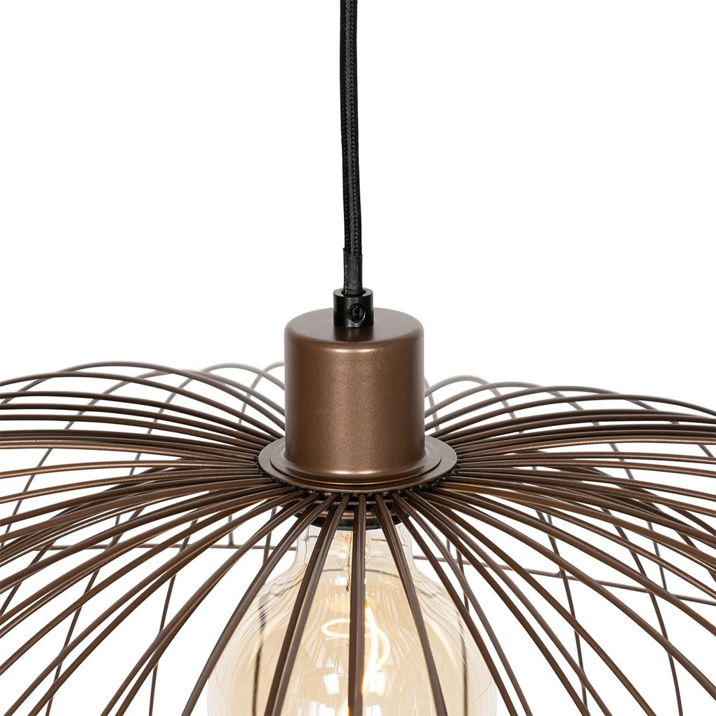 Design hanglamp donkerbrons 66 cm - Pua Design E27 rond Binnenverlichting Lamp