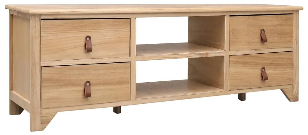 vidaXL Tv-meubel 115x30x40 cm paulowniahout