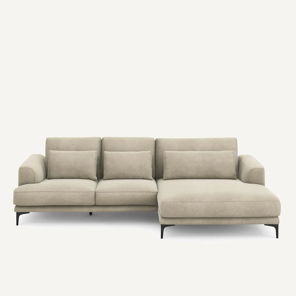 XL hoekbank rechts in linnen fluweel, MARSILE