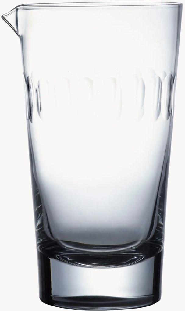 Mondgeblazen kristallen mengglas Lens