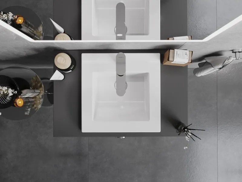 Mexen Atena inbouw wastafel 41 x 41 cm, wit - 25014100