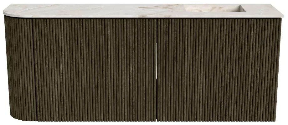 Mondiaz Joya DLux 100cm toiletmeubel ronding links shadow met wastafel faye rechts zonder kraangat frappe