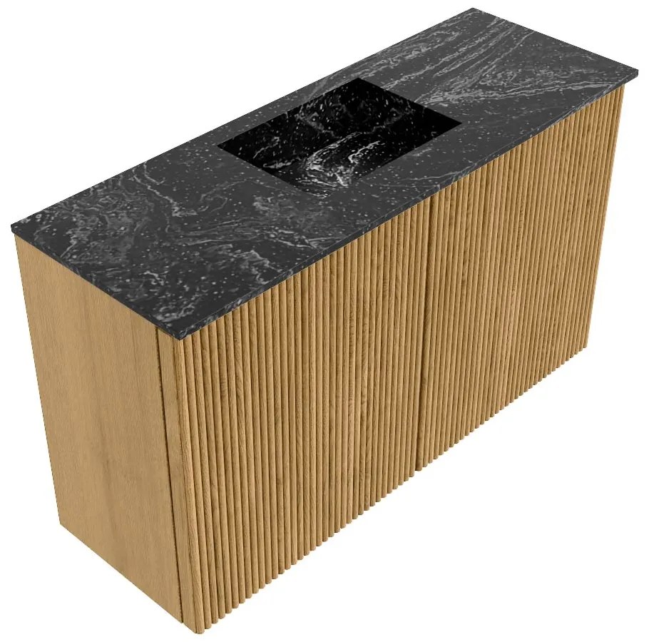 Mondiaz Joya DLux 70cm toiletmeubel oak met wastafel faye midden 1 kraangat lava