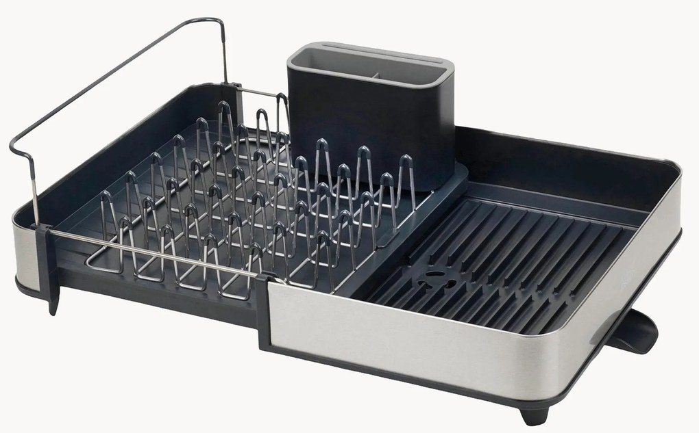 Uitschuifbaar afdruiprek met verstelbare waterafvoer