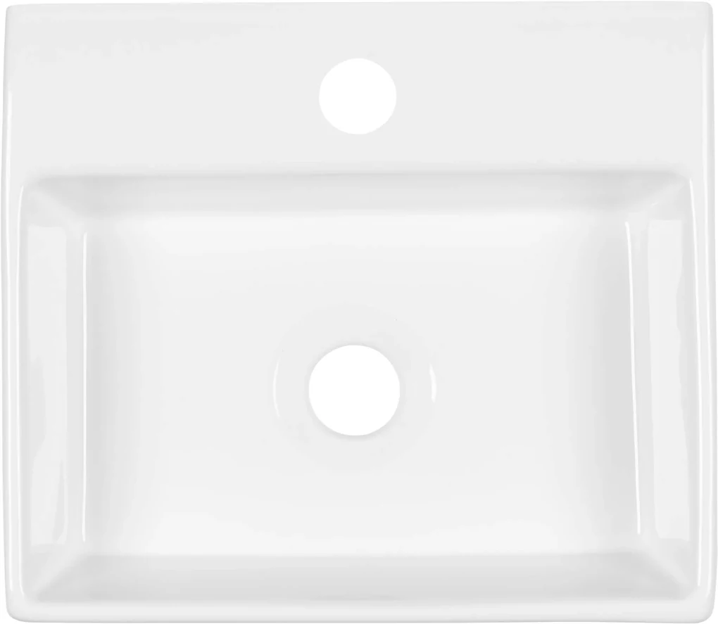 Saqu Fontein 1 kraangat 33,5x29x11 cm Wit
