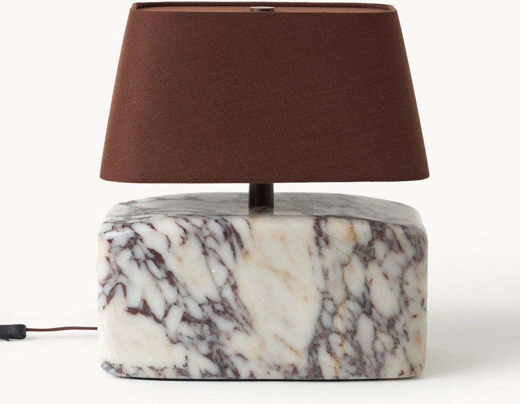 Tafellamp Maleo met Calacatta Viola marmeren voet
