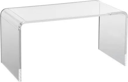 VEVOR Bijzettafel 813 x 401 x 414 mm, U-vormige bijzettafel van acryl, transparante salontafel voor drankjes, eten, snacks, te gebruiken in de woonkamer, slaapkamer, studeerkamer, enz.