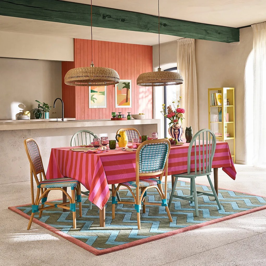 Wollen vloerkleed met zigzagpatroon, ZAGO
