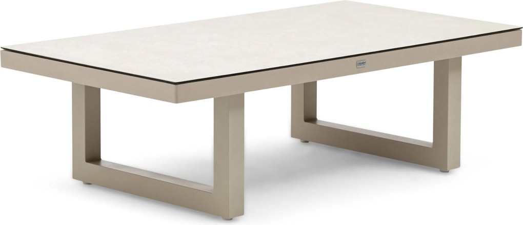 Stoel en Bank Loungeset 5 personen Aluminium Zand/Beige  Osmen Manly