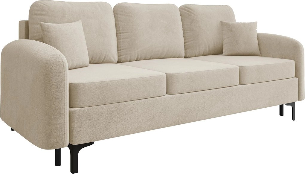 Slaapbank Torlua 102, Aantal zitplaatsen: 4, Aanwezig, 96x228x94cm, 114 kg, Poten: Metaal, Hout: Grenen