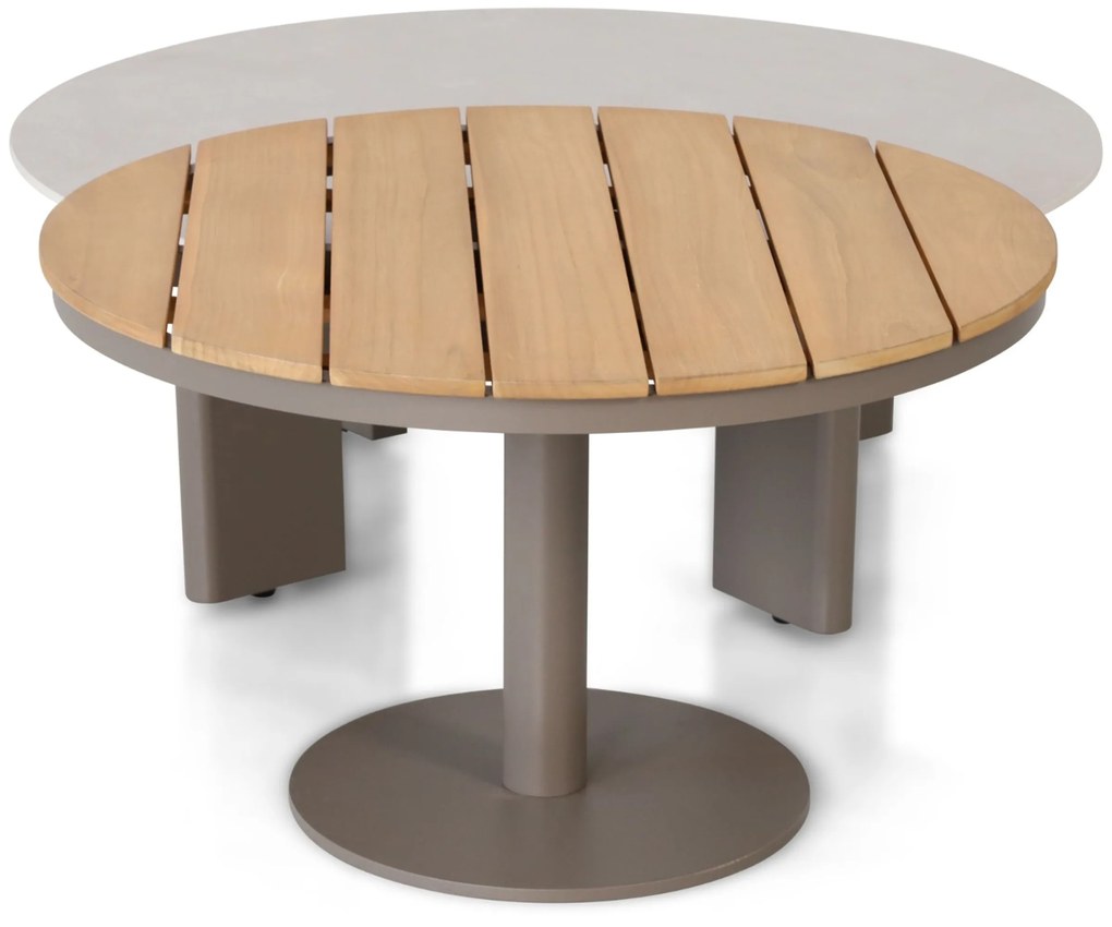 Loungeset tuin 6 personen Aluminium Taupe Santika Furniture Santika