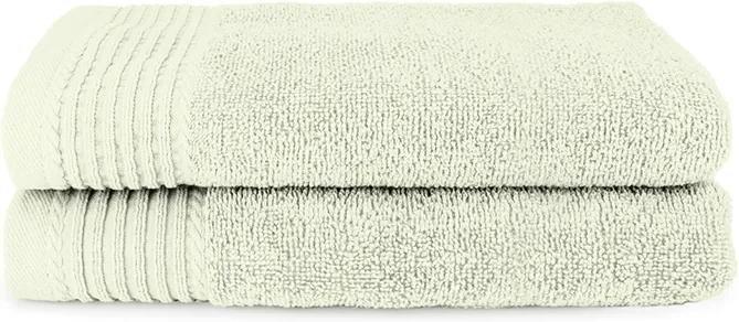 The One Towelling 2-PACK: Handdoek Deluxe - 60 x 110 cm - Creme