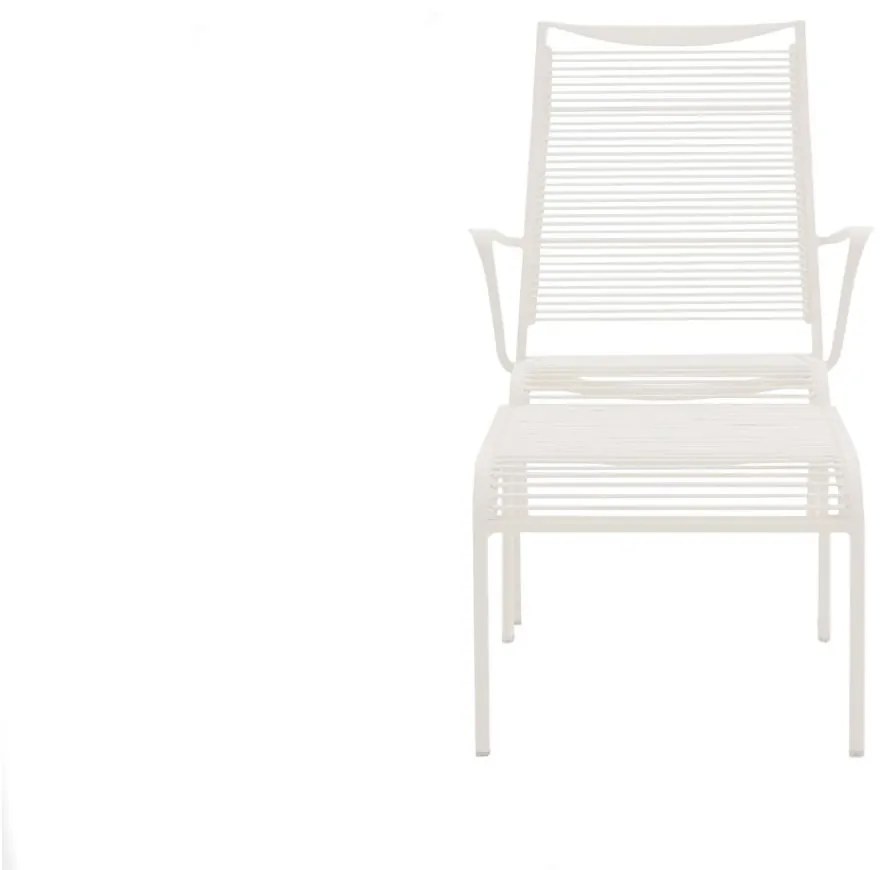 Apple Bee Hawaii lounge tuinstoel stapelbaar met voetenbank