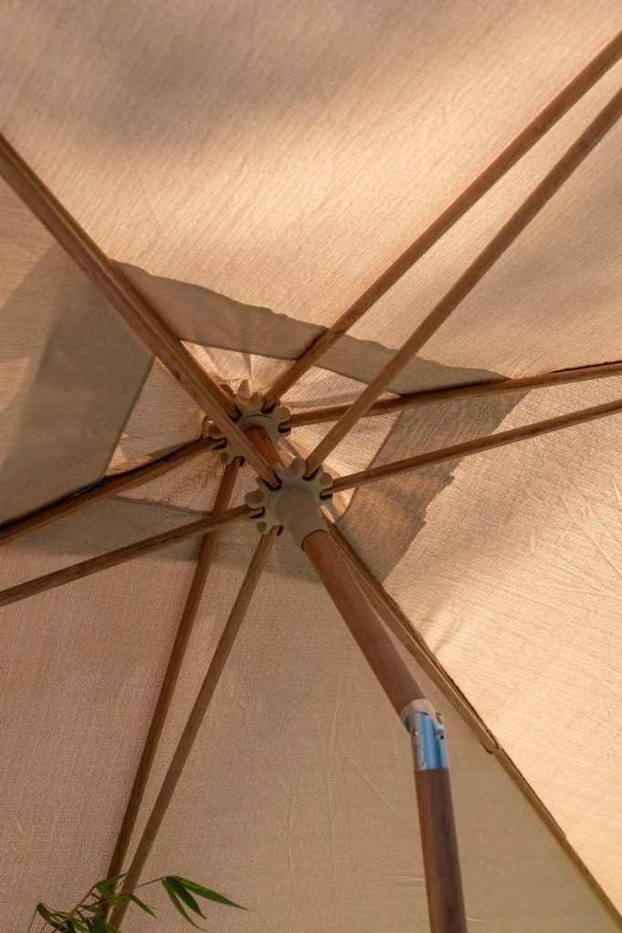 4-Seasons Outdoor Azzurro stokparasol 200x300 cm - Woodlook/Sand