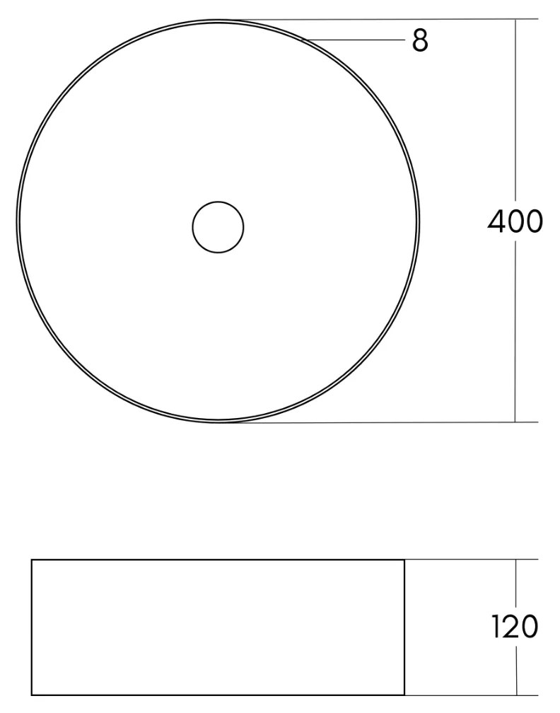 Best Design Luzz waskom 40cm keramiek donkergroen mat