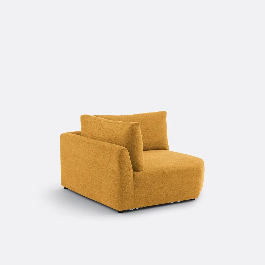 Omkeerbare hoekmodule, gemêleerde chenille, Monica