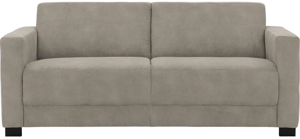 Goossens  My Style lichtgrijs, microvezel, 2,5-zits, stijlvol landelijk