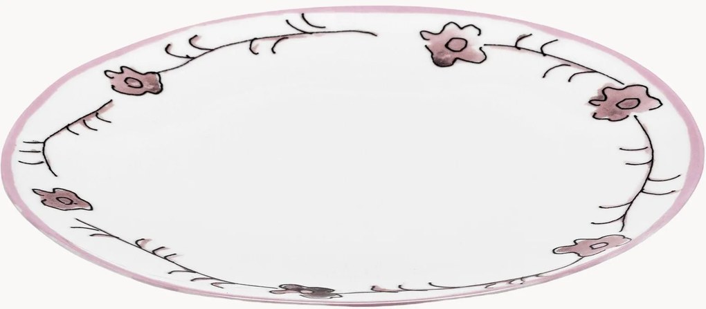 Ontbijtborden Midnight Flowers van Fine Bone China, 2-delig
