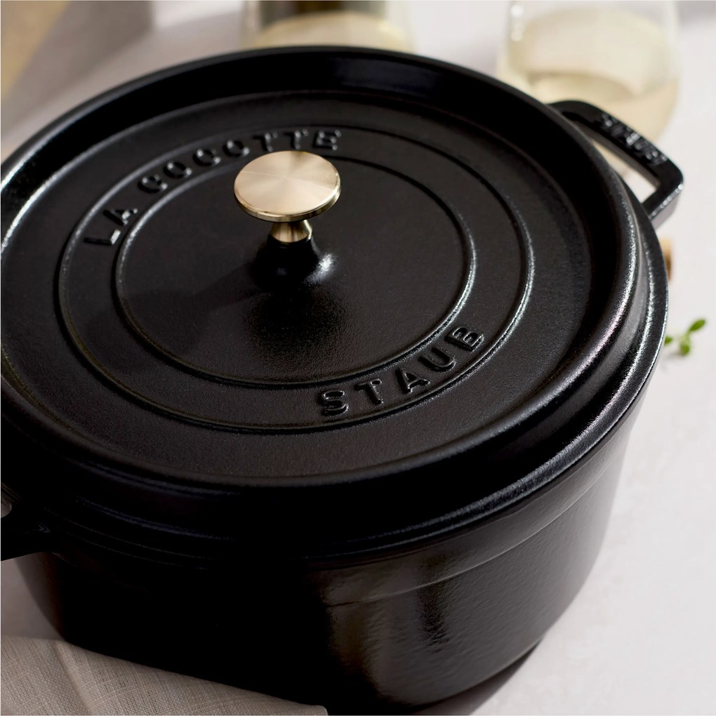 Staub La Cocotte Cocotte 26 cm / 5,25 l, Rond, Zwart - La Cocotte - Staub
