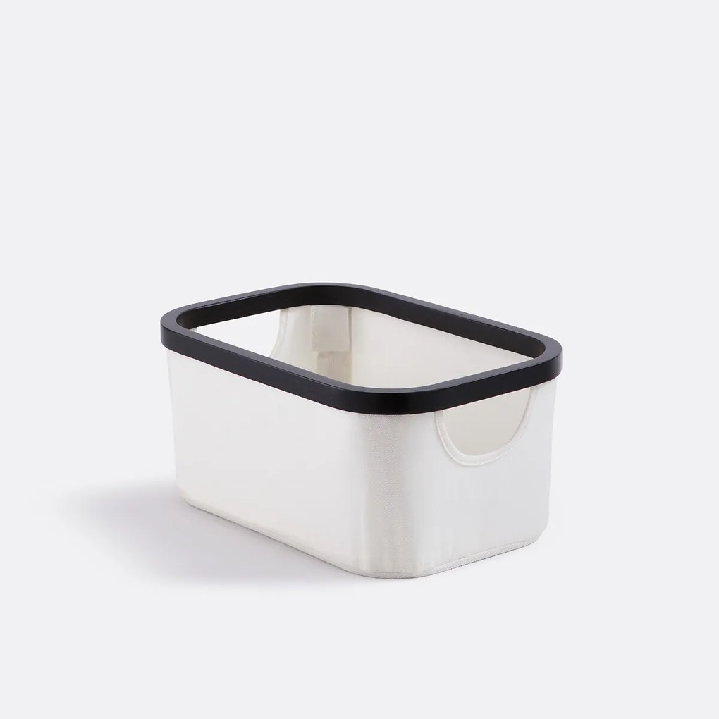 Zwart-witte opbergmand, maat S, YOANI