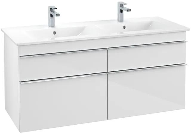 Villeroy & Boch Venticello wastafelonderkast 125.3x59cm 4x lade glossy wit A93001DH