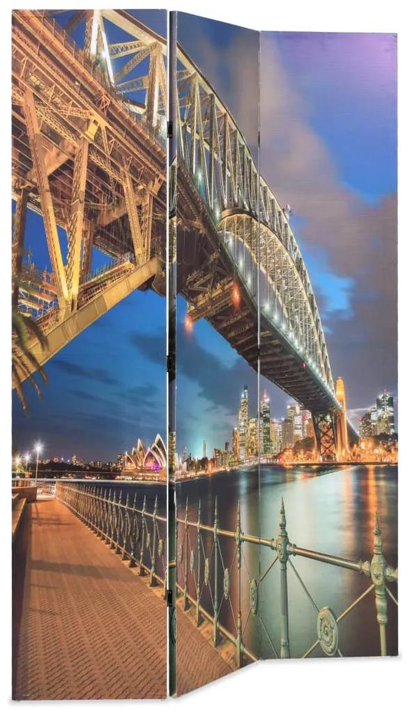 vidaXL Kamerscherm inklapbaar Sydney Harbour Bridge 120x170 cm