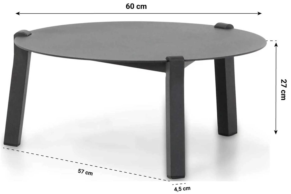 Hoek loungeset 5 personen Aluminium/Rope Grijs Coco Ralph/Rimini