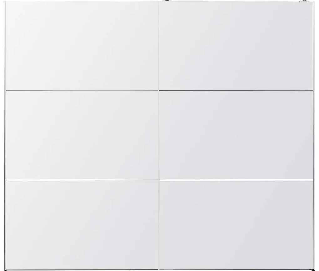 Goossens Kledingkast Easy Storage Sdk, 203 cm breed, 220 cm hoog, 2x 3 paneel glas schuifdeuren