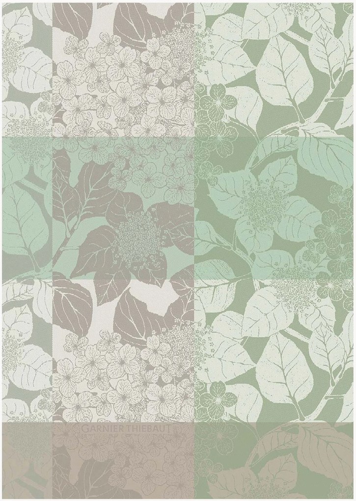 Katoenen theedoeken Mille in jacquardweving, 4-delig