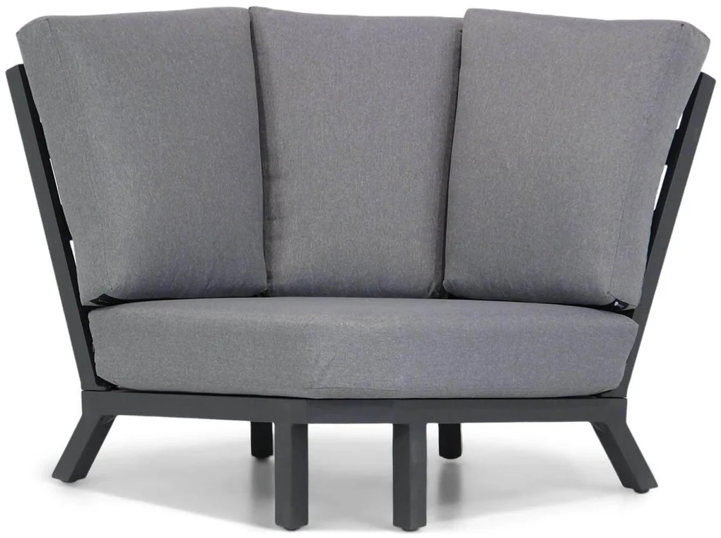 Dining Loungeset 7 personen Aluminium Grijs Santika Furniture Santika Cinta