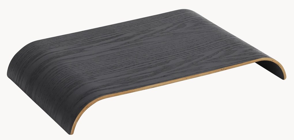 Eikenhouten tafelblad Curva voor wandrek
